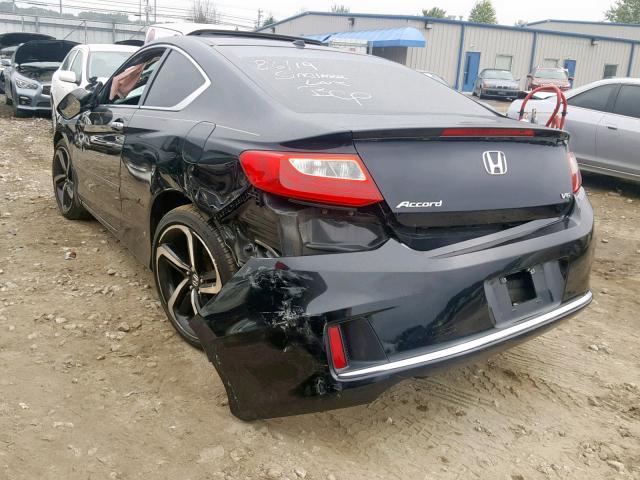 1HGCT2B87EA007629 - 2014 HONDA ACCORD EXL BLACK photo 3