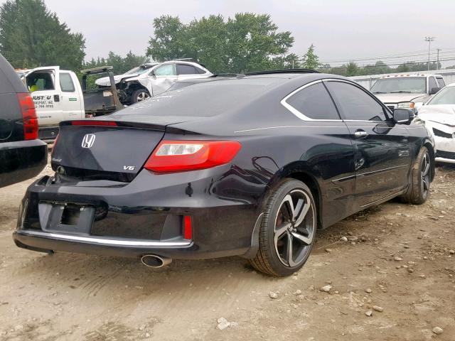 1HGCT2B87EA007629 - 2014 HONDA ACCORD EXL BLACK photo 4