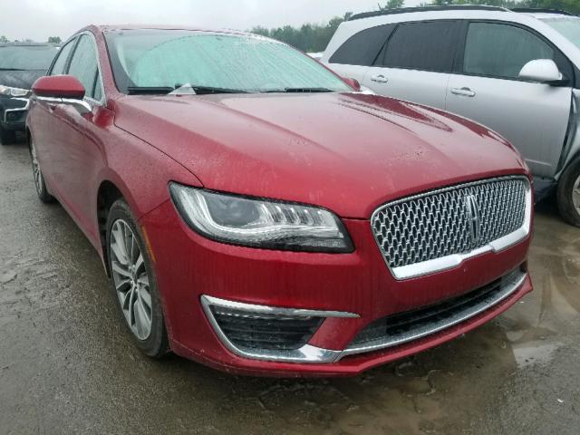 3LN6L5B91HR610507 - 2017 LINCOLN MKZ PREMIE BURGUNDY photo 1