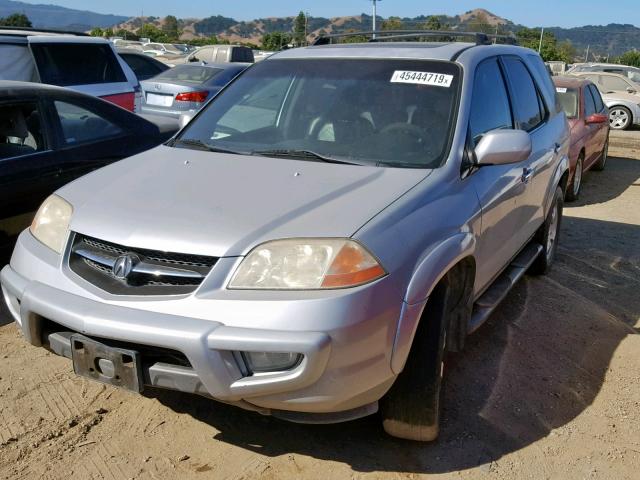 2HNYD18621H511013 - 2001 ACURA MDX TOURIN GRAY photo 2