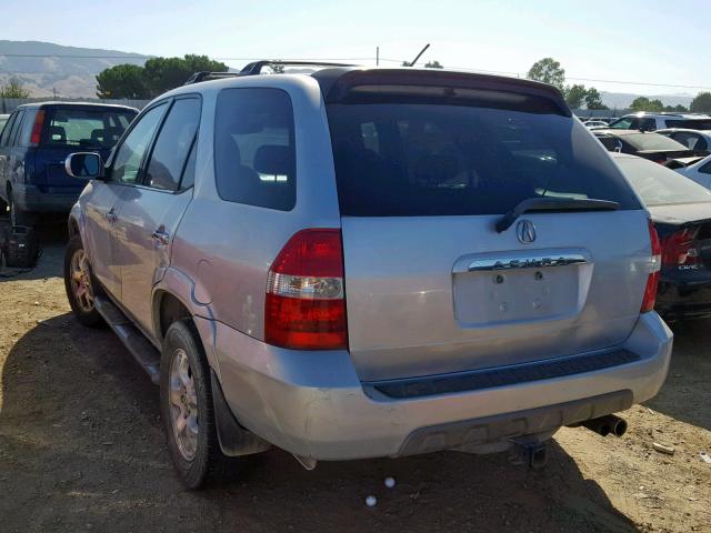 2HNYD18621H511013 - 2001 ACURA MDX TOURIN GRAY photo 3