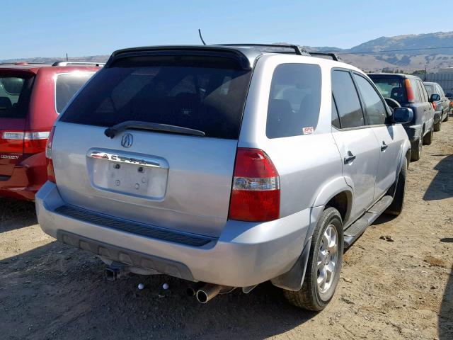 2HNYD18621H511013 - 2001 ACURA MDX TOURIN GRAY photo 4