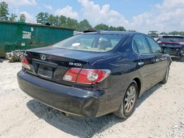 JTHBF30G736021157 - 2003 LEXUS ES 300 BLACK photo 4