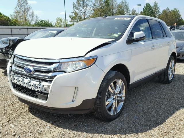 2FMDK4KC7CBA96072 - 2012 FORD EDGE LIMIT WHITE photo 2