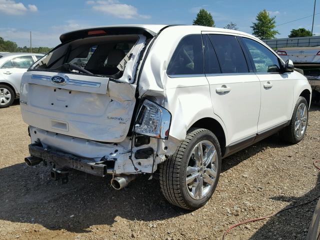 2FMDK4KC7CBA96072 - 2012 FORD EDGE LIMIT WHITE photo 4