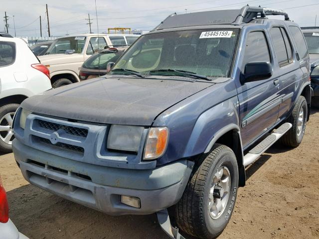 5N1ED28Y11C509946 - 2001 NISSAN XTERRA XE BLUE photo 2