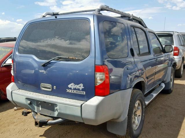 5N1ED28Y11C509946 - 2001 NISSAN XTERRA XE BLUE photo 4