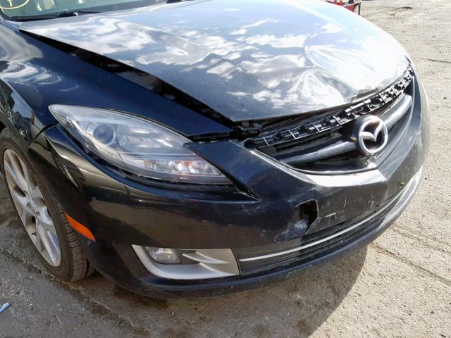 1YVHP82B695M22912 - 2009 MAZDA 6 S BLACK photo 9