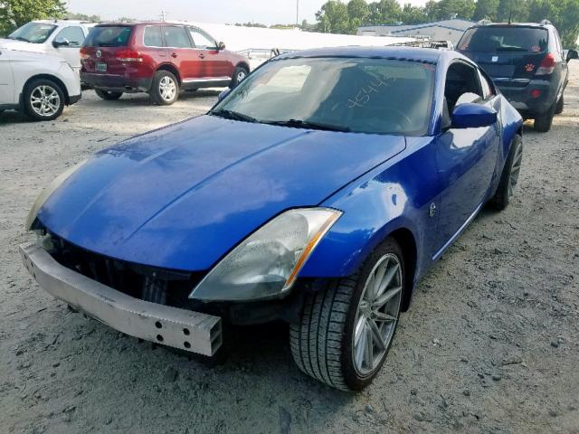 JN1AZ34E84T063520 - 2004 NISSAN 350Z COUPE BLUE photo 2