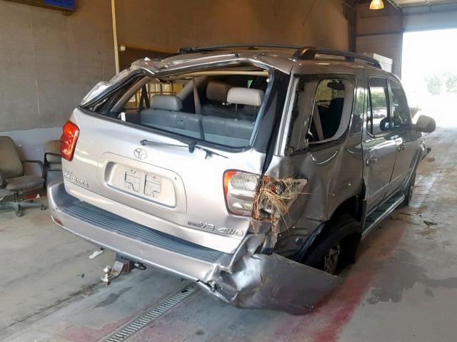 5TDBT48A84S219277 - 2004 TOYOTA SEQUOIA LI GRAY photo 4