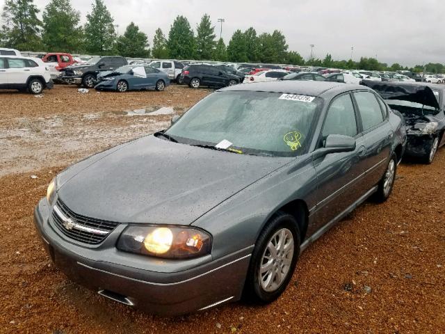 2G1WF52E159256085 - 2005 CHEVROLET IMPALA GRAY photo 2