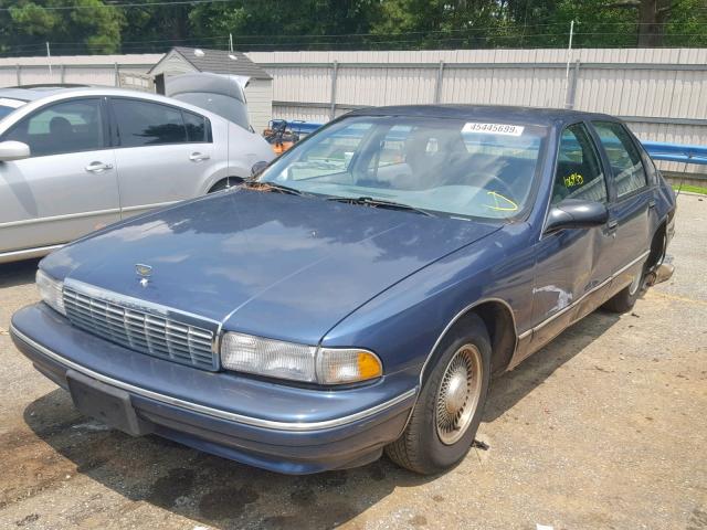 1G1BL52W6SR189680 - 1995 CHEVROLET CAPRICE CL BLUE photo 2