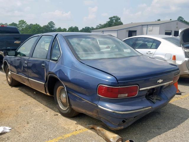 1G1BL52W6SR189680 - 1995 CHEVROLET CAPRICE CL BLUE photo 3