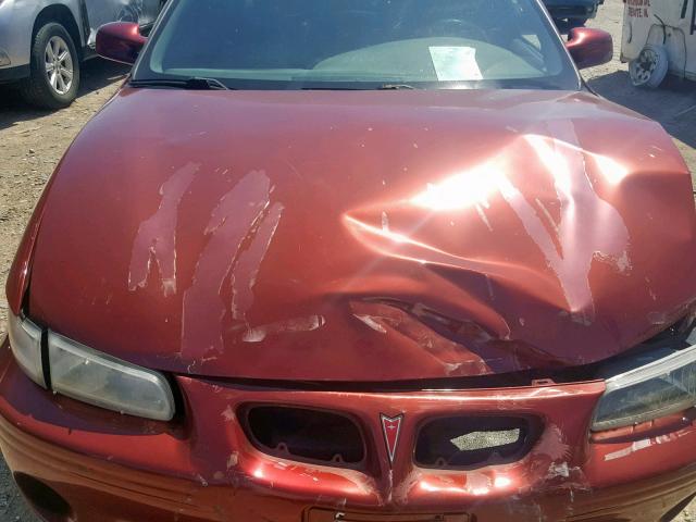 1G2WP52K8YF155958 - 2000 PONTIAC GRAND PRIX BURGUNDY photo 7