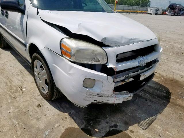 1GNDU23W98D178728 - 2008 CHEVROLET UPLANDER L WHITE photo 9