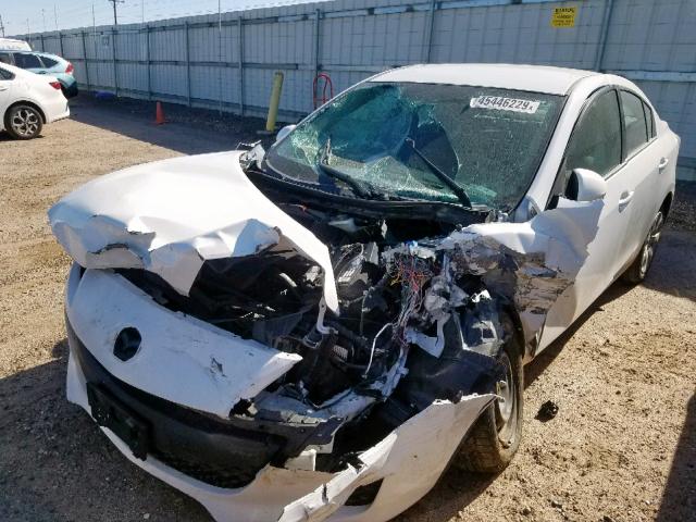 JM1BL1U75D1758588 - 2013 MAZDA 3 I WHITE photo 2