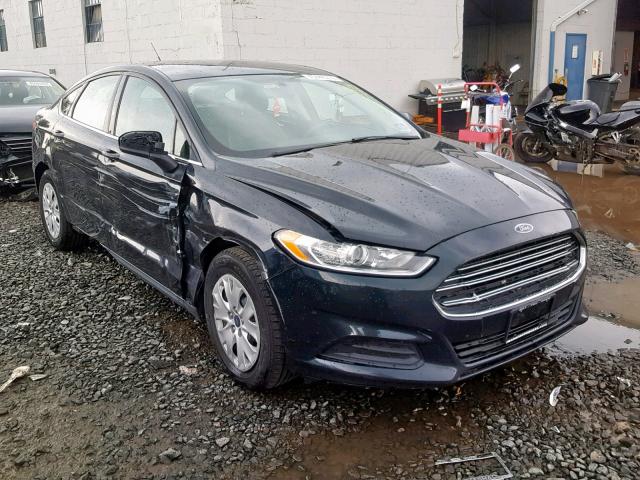 3FA6P0G78ER359876 - 2014 FORD FUSION S BLACK photo 9