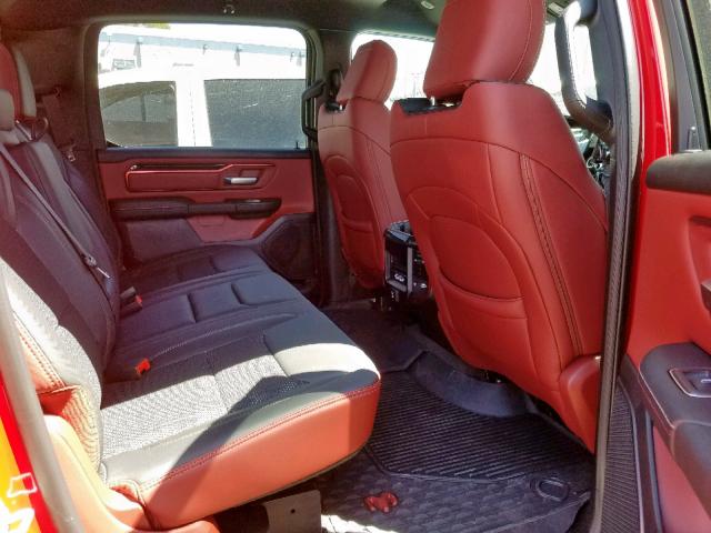 1C6SRFLT7KN855542 - 2019 RAM 1500 REBEL წითელი ფოტო 6