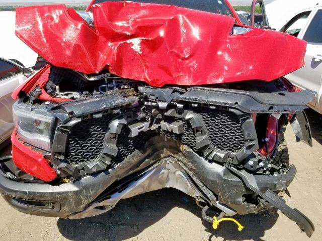 1C6SRFLT7KN855542 - 2019 RAM 1500 REBEL წითელი ფოტო 7