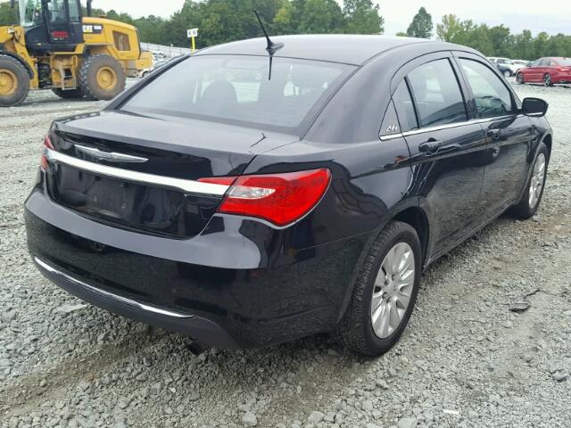 1C3CCBAB3CN289533 - 2012 CHRYSLER 200 LX BLACK photo 4