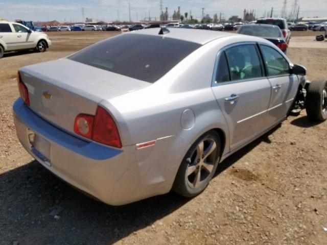 1G1ZC5E08CF228214 - 2012 CHEVROLET MALIBU 1LT SILVER photo 4