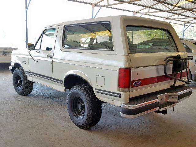 1FMEU15N0KLA72415 - 1989 FORD BRONCO U10 WHITE photo 3