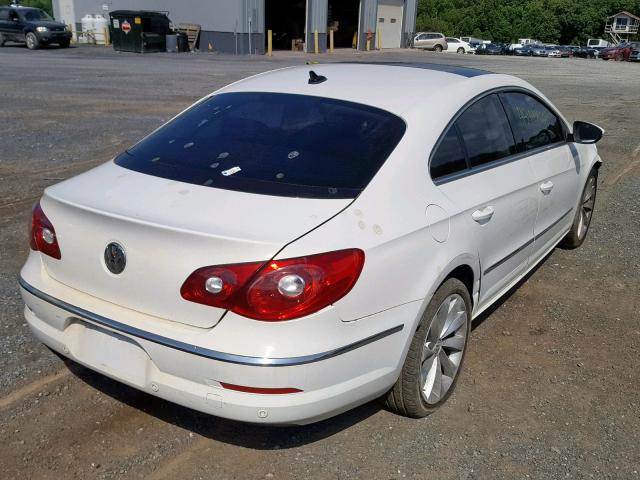 WVWEU73C69E519742 - 2009 VOLKSWAGEN CC WHITE photo 4