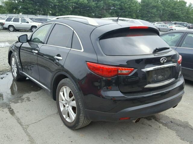 JN8AS1MW2CM155153 - 2012 INFINITI FX35 BLACK photo 3