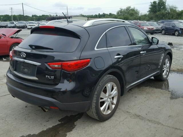 JN8AS1MW2CM155153 - 2012 INFINITI FX35 BLACK photo 4