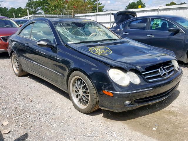 WDBTJ65J63F052702 - 2003 MERCEDES-BENZ CLK 320C BLACK photo 1