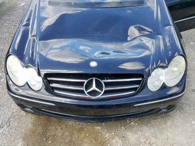 WDBTJ65J63F052702 - 2003 MERCEDES-BENZ CLK 320C BLACK photo 7