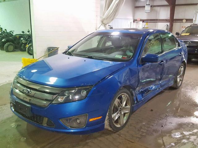 3FAHP0DC9BR201729 - 2011 FORD FUSION SPO BLUE photo 2