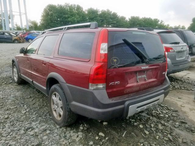 YV1SZ592951195107 - 2005 VOLVO XC70 BURGUNDY photo 3