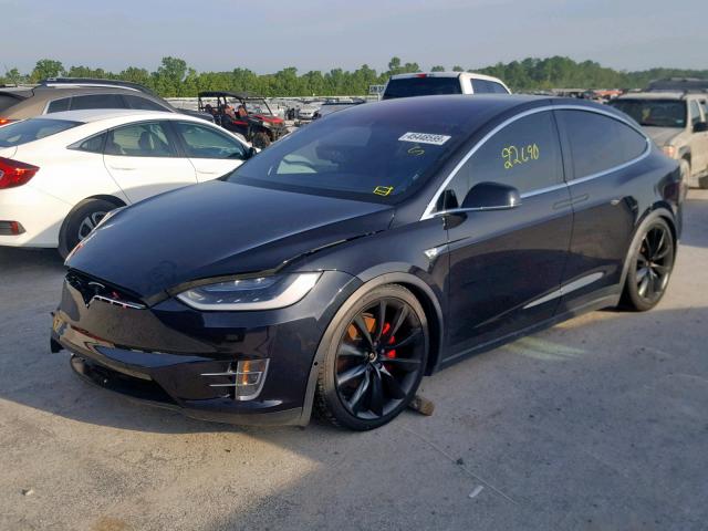 5YJXCAE46GF001401 - 2016 TESLA MODEL X BLACK photo 2