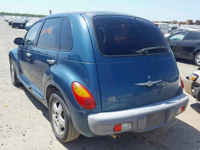 3C8FY4BB11T589880 - 2001 CHRYSLER PT CRUISER TURQUOISE photo 3