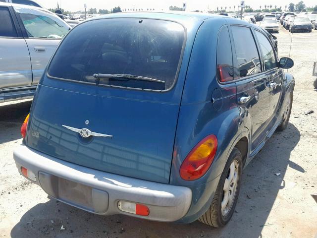 3C8FY4BB11T589880 - 2001 CHRYSLER PT CRUISER TURQUOISE photo 4