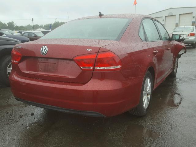 1VWAT7A34FC003274 - 2015 VOLKSWAGEN PASSAT S BURGUNDY photo 4