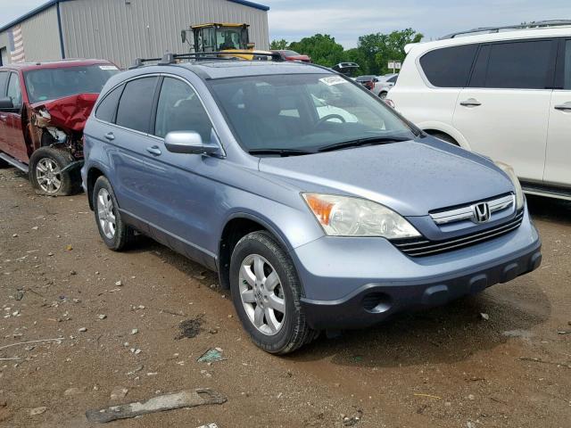 5J6RE38708L001097 - 2008 HONDA CR-V EXL BLUE photo 1