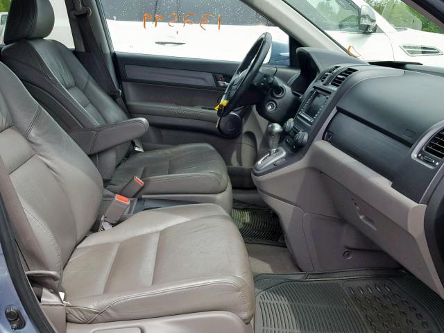 5J6RE38708L001097 - 2008 HONDA CR-V EXL BLUE photo 5