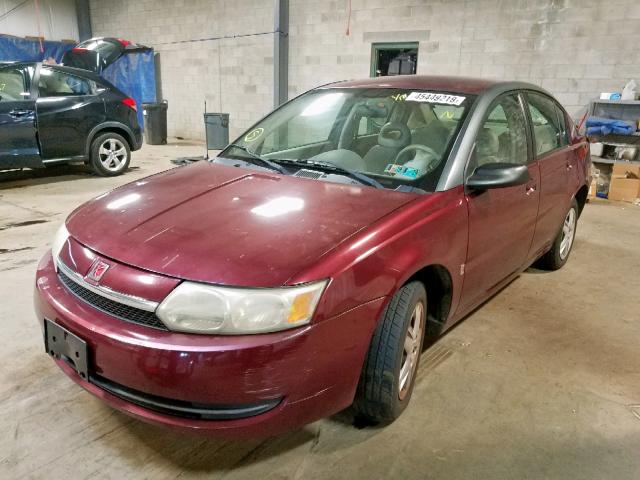 1G8AJ52F73Z103670 - 2003 SATURN ION LEVEL BURGUNDY photo 2