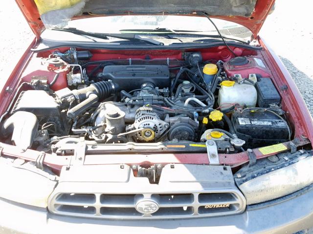 4S3BG6857V7600214 - 1997 SUBARU LEGACY OUT RED photo 7