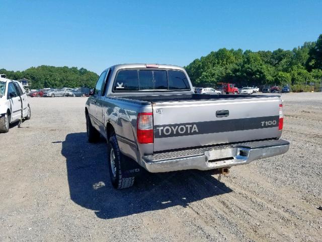 JT4UN22D5V0049734 - 1997 TOYOTA T100 XTRAC SILVER photo 3