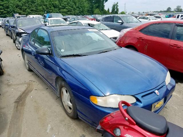 2G1WX12K839187906 - 2003 CHEVROLET MONTE CARL BLUE photo 1