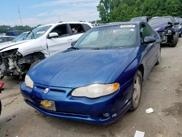 2G1WX12K839187906 - 2003 CHEVROLET MONTE CARL BLUE photo 2