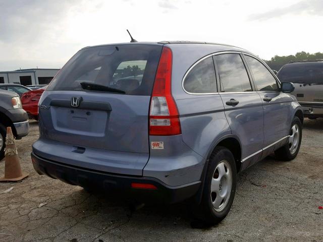 JHLRE48348C042103 - 2008 HONDA CR-V LX BLUE photo 4