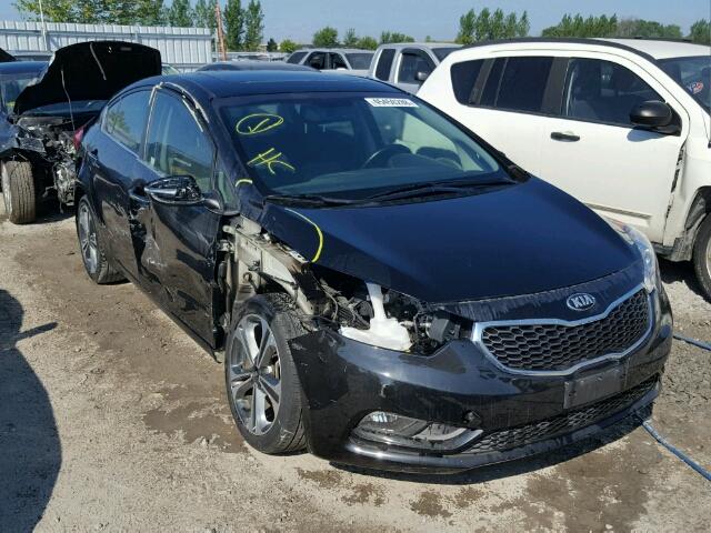 KNAFX4A80G5510831 - 2016 KIA FORTE EX BLACK photo 1