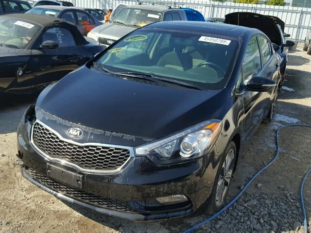 KNAFX4A80G5510831 - 2016 KIA FORTE EX BLACK photo 2