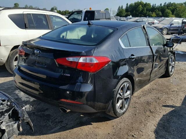 KNAFX4A80G5510831 - 2016 KIA FORTE EX BLACK photo 4