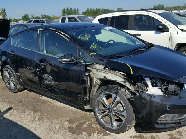 KNAFX4A80G5510831 - 2016 KIA FORTE EX BLACK photo 9