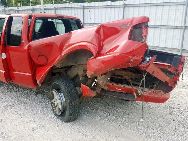 1GCDT19X638170612 - 2003 CHEVROLET S TRUCK S1 RED photo 9